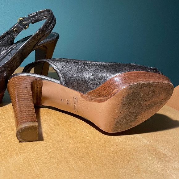Coach sling back platform pumps - Picture 3 of 4